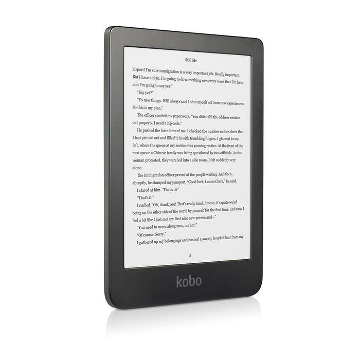 Kobo Clara HD angled view.